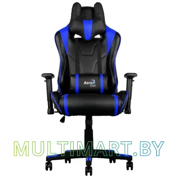 Кресло компьютерное AeroCool AC220 AIR (черный/синий) картинка 3